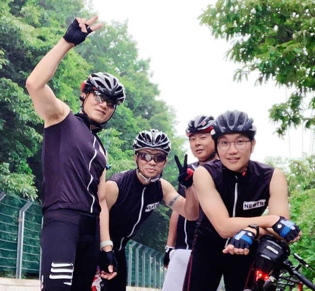 네오위즌, 철인 3종 도전!